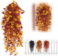 RECUTMS 3PCS Artificial Fall Hanging Flowers Fake Mums for Outdoors by RECUTMS
