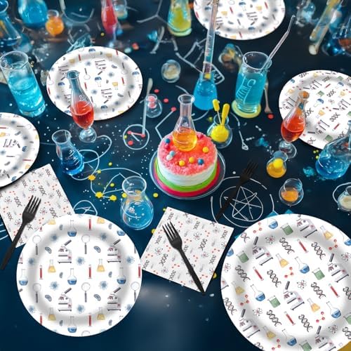 Science Party Decorations - Science Party Plates and Napkins for Kids Birthday Party, Serves 40 Guests - Image 5