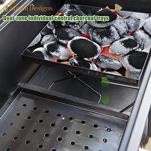 Captiva Designs Charcoal Grills Extra Large Barbecue Grill Heavy Duty - Image 4