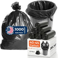 Delxo 40-45 Gallon Trash Bags, 1000 Count, 40×45'' Large Black Garbage Bags by Delxo