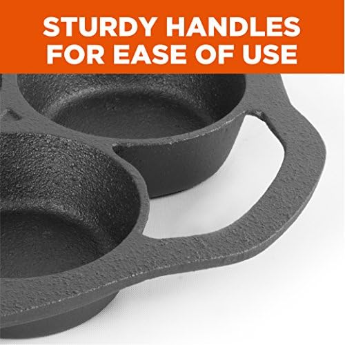 Commercial CHEF Biscuit Pan, Pre-Seasoned Cast Iron, CHCI4129 - Image 3