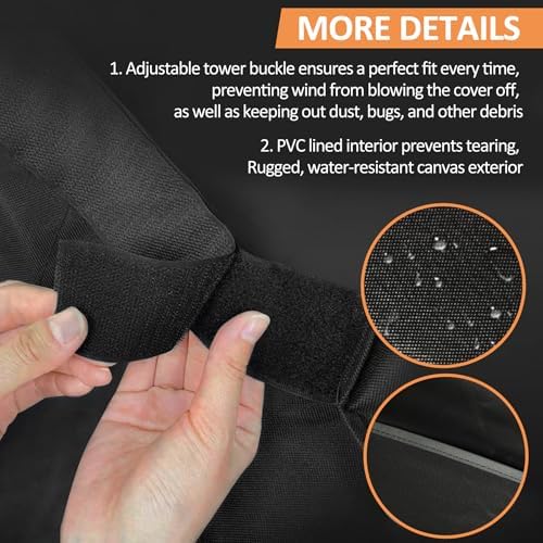 Grill Cover for Char-Griller Flat Iron 4-Burner Gas Griddle - Image 4