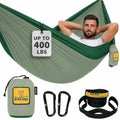 Wise Owl Outfitters Camping Hammock – up to 500lbs Portable Hammock with Tree Straps - Travel, Backpacking, Hiking, Outdoors Camping Gear - Single or Double by WiseOwlOutfitters