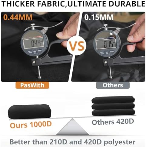 60" Grill Cover for Weber Char-Broil Nexgrill,1000D Heavy Duty BBQ Cover - Image 3