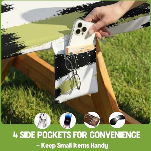 Picnic Table Cover with Bench Covers Tablecloth Glamping Essentials Gear Table Cloth Outdoor Summer Motorhome Cool Fun Unique Ideas Gifts for Camper Camping Lovers RV Owner Family Couple Men Male Dad - Image 5