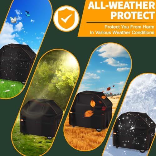 Enzeno Grill Cover for Outdoor Grill Waterproof,52 inch BBQ Gas Cover - Image 5