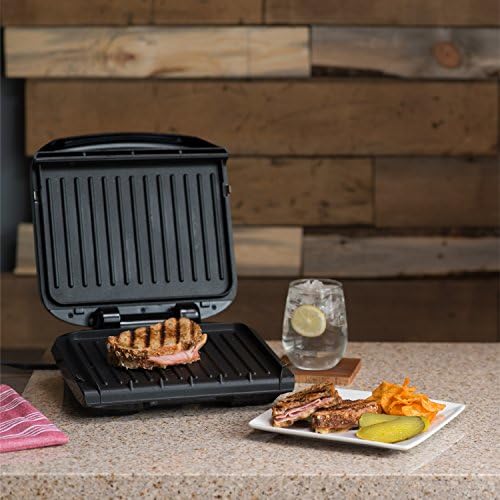 George Foreman 4-Serving Indoor Grill with Removable Plates - Image 5
