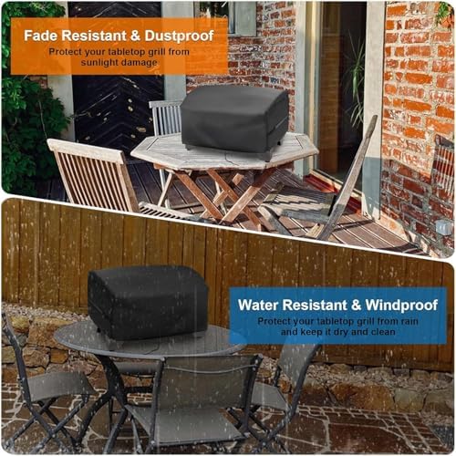 21 Inch Mini Gas Grill Cover for Cuisinart Grillster Portable Gas Grill - Image 7