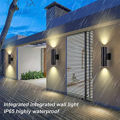 DAKAFUL Up and Down Wall Lights 1 Pack, Cylinder Outdoor Wall Sconce Light Aluminum Modern Outdoor Light Fixture and Exterior Wall Sconces Anti-Rust Waterproof for Porch Patio Wet Location Door Way - Image 4