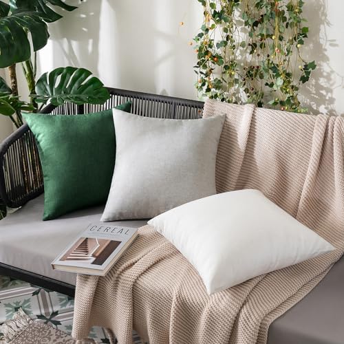MIULEE Decorative Outdoor Pillow Covers Christmas 16x16 Emerald Green - Image 4