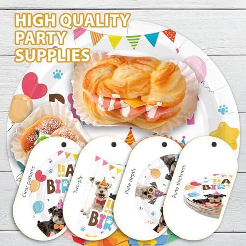 96 Pcs Schnauzer Birthday Party Decoration for Schnauzer Pet Serves 24 - Image 6