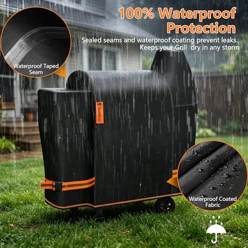 1000D Heavy Duty Grill Cover for Pit Boss 820 Deluxe/Pro 850 - Image 3