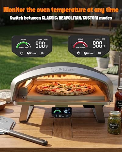 16" Portable Propane Gas Pizza Oven with Pizza Stone - Image 3