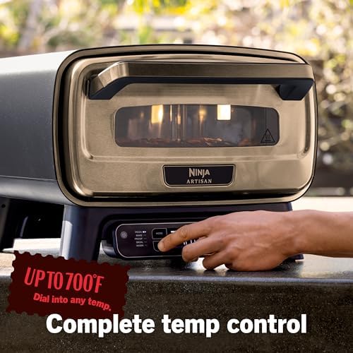Ninja Artisan™ 5-in-1 Portable Electric Pizza Oven, Blue & Gold, MO201BL1 - Image 6