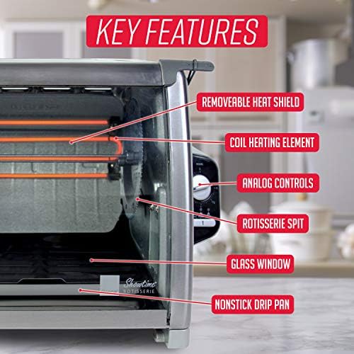 Ronco 5500 Series Countertop Rotisserie Oven, 12-lb Capacity, Stainless - Image 4