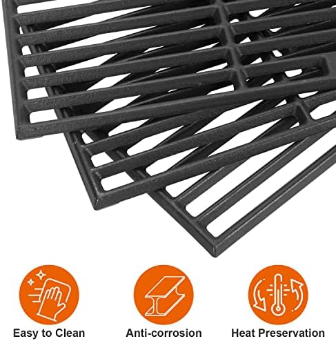 DELSbbq 18" Cast Iron Grill Grates for Charbroil Performance 4 Burner - Image 3
