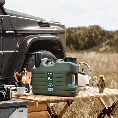 HAIGE 5 Gallon Water Jug with Automatic Touch Control Pump for Outdoors Camping Hiking - Image 2