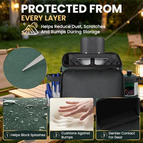 Carry Bag for High Pressure Single Propane Burner with Multiple Pockets - Image 6