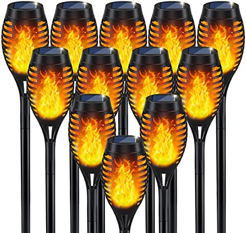 IkeeRuic Solar Torch Light with Flickering Flame for Halloween Decorations by IkeeRuic