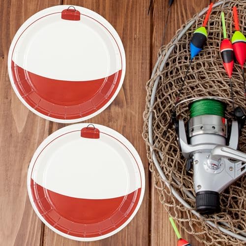 50PCS Gone Fishing Paper Plates, 7'' - Image 2