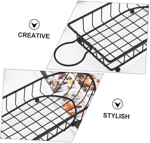 Boat-shaped Fruit Basket Iron Mesh Organizer for Vegetables Snacks - Image 4