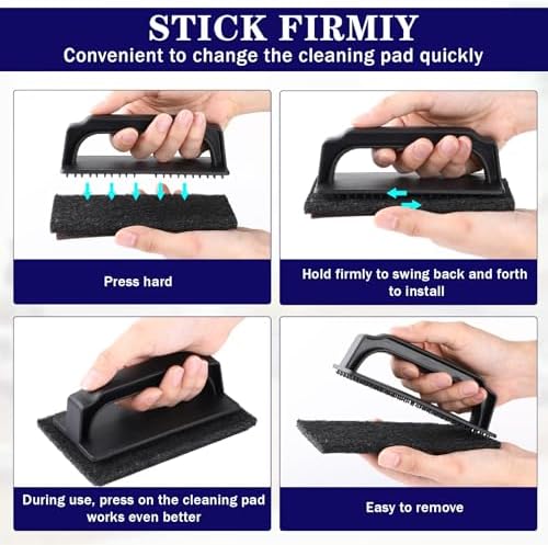 Reallnaive 31 Pcs Griddle Cleaning Kit for Flat Top Grill,Black - Image 4