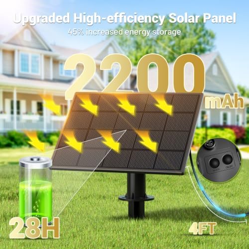 30FT Solar String Lights Outdoor Waterproof, 10+1 LED Solar Powered Lights with Remote Control, 3 Light Modes & Dimmable, USB-C Charging for Patio, Backyard, Garden, Camping - Image 3