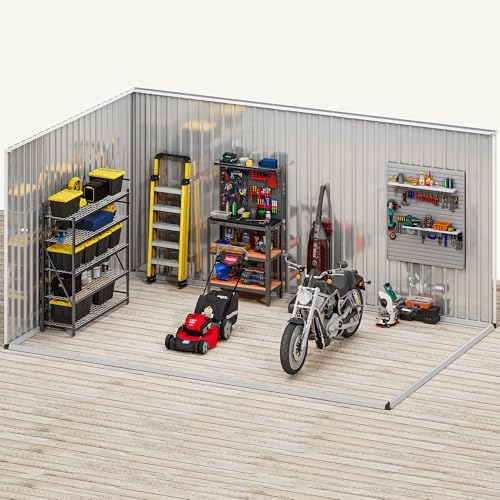 DWVO 12x8ft Large Outdoor Storage Shed with Window & Lockable Doors - Image 6