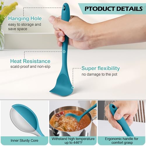 Homikit Silicone Cooking Utensils Set, 15 PCS Kitchen Utensil Spatula Set - Image 4