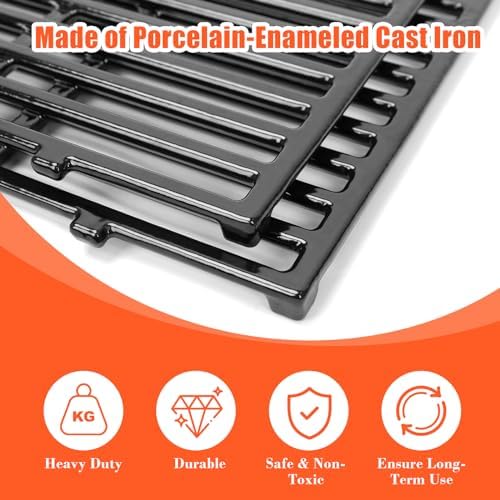 QuliMetal 18.75 Inch Grill Grates for Weber Genesis II 300 Series - Image 2