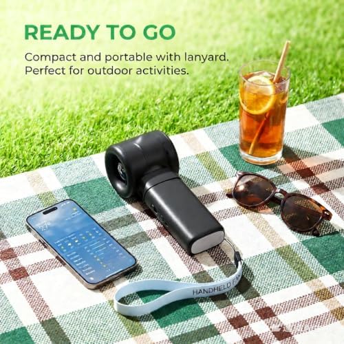 Handheld Turbo Misting Fan with LED Display & Safety Lock - Image 7