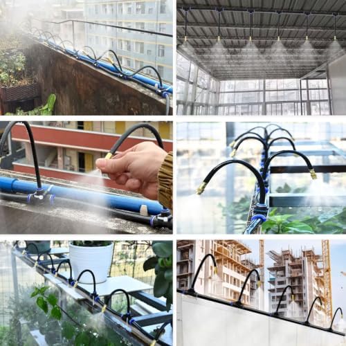 High Pressure Patio Mist Cooling System - Efficient Drip Irrigation Kits for Outdoor Cooling, Garden Use, and Summer Comfort - Image 2