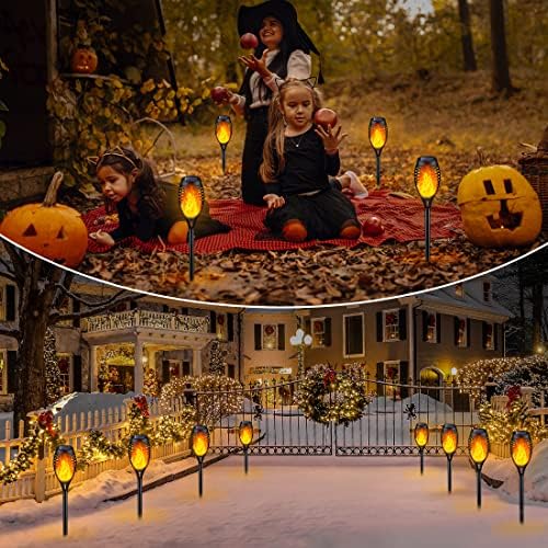 IkeeRuic Solar Torch Light with Flickering Flame for Halloween Decorations - Image 6