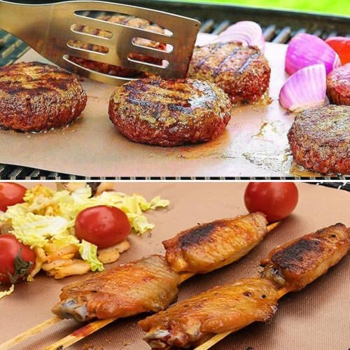 Copper Grill Mats for Gas Grill, Set of 7, 15.75 x 13 Inch - Image 6