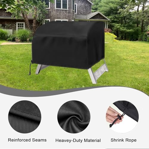 Table Top Grill Cover for Megamaster 2 Burner, Heavy Duty 600D Outdoor Waterproof Portable Tabletop Gas Grill Cover for Megamaster 2-Burner BBQ Accessories - Image 4