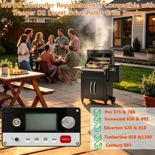 WiFiRE Controller Replacement for Traeger D2 Direct Drive Pellet Grills - Image 2