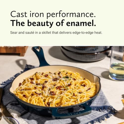 11" Luxe Enamel Skillet, Marine - Image 3