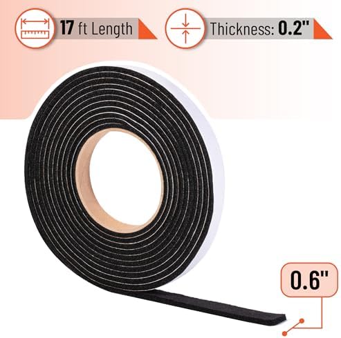 UNCO- Smoker Gasket, 17 Ft, 0.6" x 0.2”, Smoker Gasket Seal High Temp - Image 2