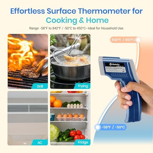 Etekcity Infrared Thermometer Laser Temperature Gun 774, Blue - Image 2