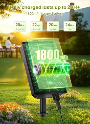 Brightown 58FT Solar String Lights Outdoor, IP65 Waterproof, Remote, Timer - Image 4