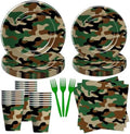 Army Military Camouflage Plates And Napkins Party Supplies, 24 Sets by Xenorik