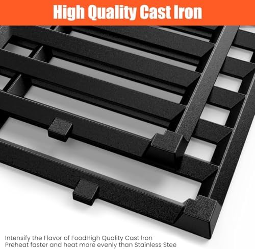 QuliMetal 18.7 Inch Cast Iron Grill Grates for Weber Genesis II 400 Series - Image 4