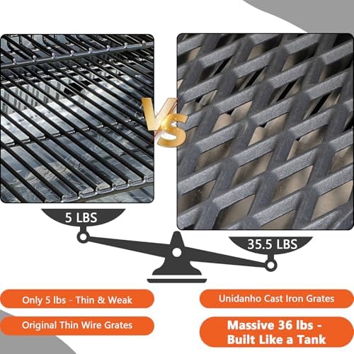 Grill Grates for Traeger Ironwood 885 Pro 780 Cooking Grate Cast Iron Grid Rack BBQ Replacement Parts HDW443 HDW436 KIT0451 Wood Pellet Smoker Accessories - Image 6