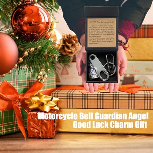 Motorcycle Bell Guardian Angel Gremlin Lucky Charm Gift For Riders - Image 2