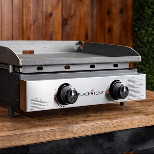 Blackstone 1666 22” Tabletop Griddle with Stainless Steel Faceplate, Powder Coated Steel, Black - Image 6