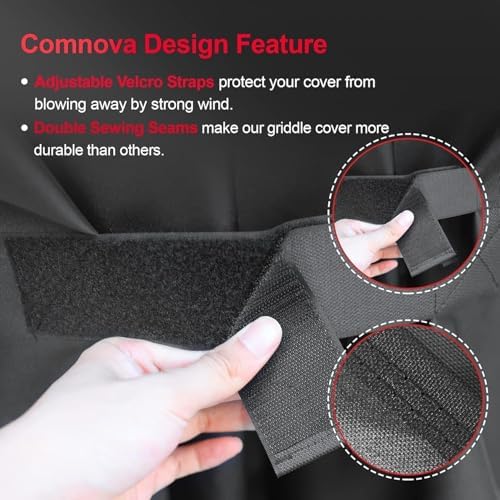 Grill Cover for Oklahoma Joe's Canyon Combo Smoker - 600D Premium BBQ Cover Waterproof & Heavy Duty for Oklahoma Joe's Canyon Grill - Image 6