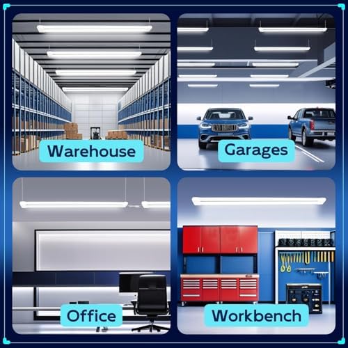 hykolity LED Shop Light 4FT 44W (300W Equivalent), 4600LM 5000K Daylight - Image 5