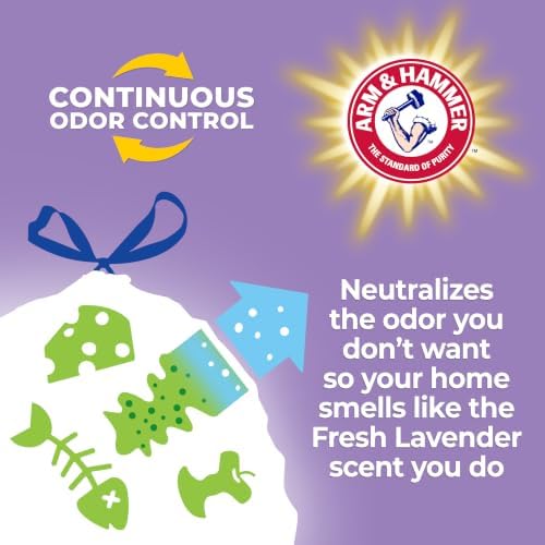 Hefty Ultra Strong Signature Scents 13G Trash Bags, Lavender Vanilla, 80ct - Image 3