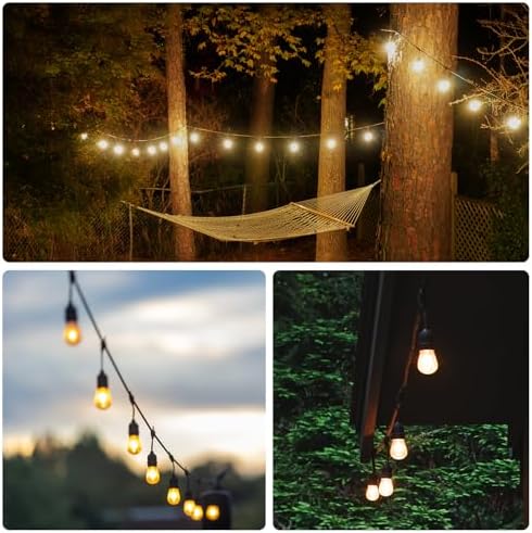 SUNTHIN 50FT Outdoor String Lights with 16 1W LED Bulbs - Image 7