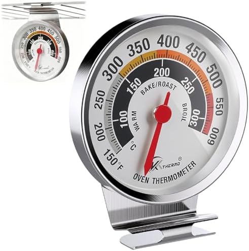 Oven Thermometer 360° Rotating Dial Extra Large Digits 150-600°F by Unknown